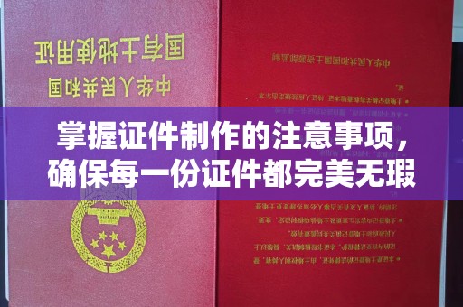 稻城掌握证件制作的注意事项，确保每一份证件都完美无瑕