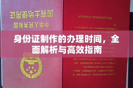 泌阳身份证制作的办理时间，全面解析与高效指南