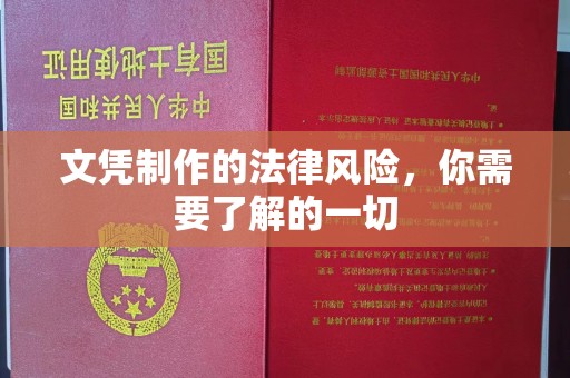攸县文凭制作的法律风险，你需要了解的一切